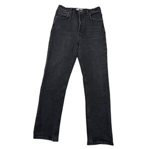 Agolde Riley High Rise Jeans Black